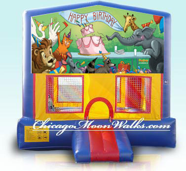 Birthday Animals Inflatable Bounce House Rental Chicago Moonwalks IL